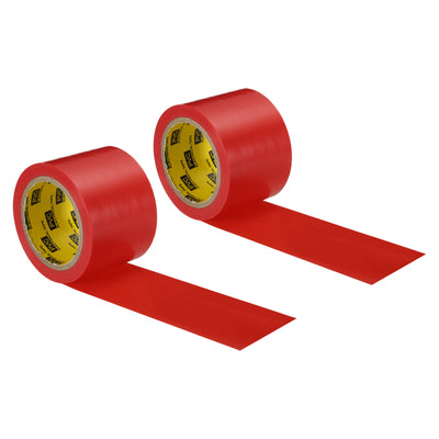 Harfington Corrosion Protection Pipe Tape, 2 Pcs 30 Ft x 2 Inch PVC Insulation Wrap Duct Tape Strong Self Adhesive for Electrical Wires, Red