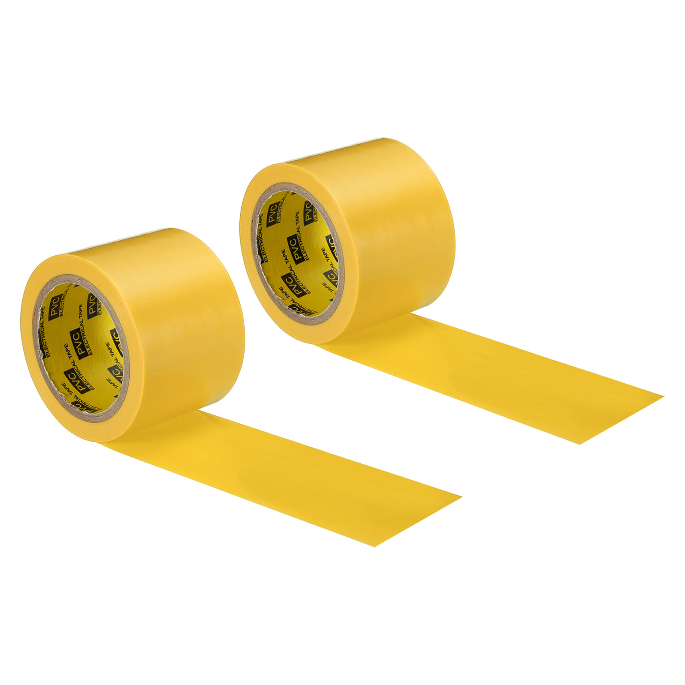 Harfington Corrosion Protection Pipe Tape, 2 Pcs 30 Ft x 2 Inch PVC Insulation Wrap Duct Tape Strong Self Adhesive for Electrical Wires, Yellow