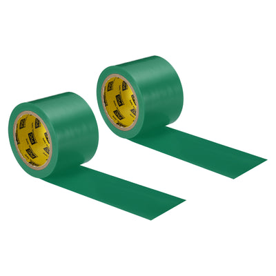 Harfington Corrosion Protection Pipe Tape, 2 Pcs 30 Ft x 2 Inch PVC Insulation Wrap Duct Tape Strong Self Adhesive for Electrical Wires, Green