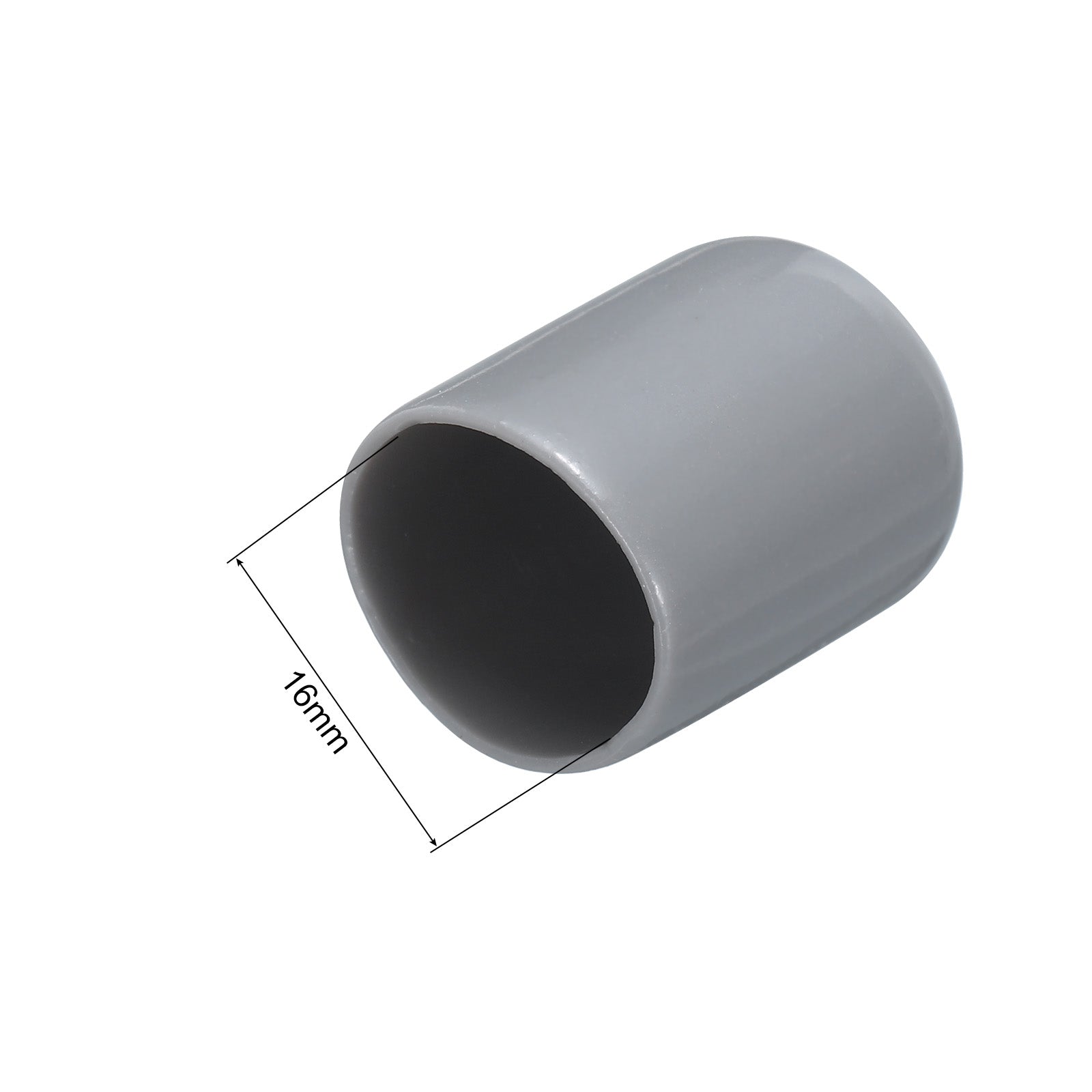 50pcs 16mm Rubber End Caps Cover PVC Vinyl Screw Thread Protector, Orange 745060011848 - View #3