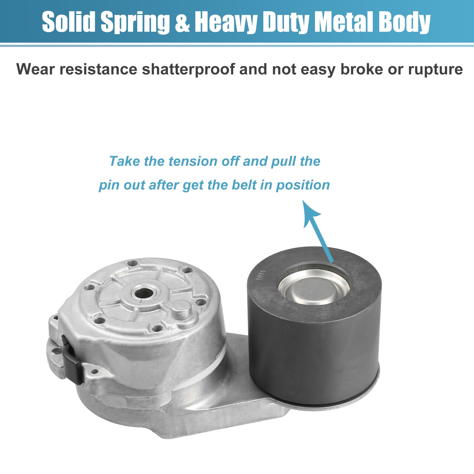 Uxcell Belt Tensioner Pulley Assembly No.3691282/2871292 for Volvo ISX