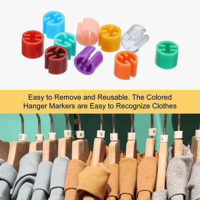 Harfington Clothes Hanger Markers Blank Tag, Fit 3.5mm Rod for Garment 12 Color, 300pcs
