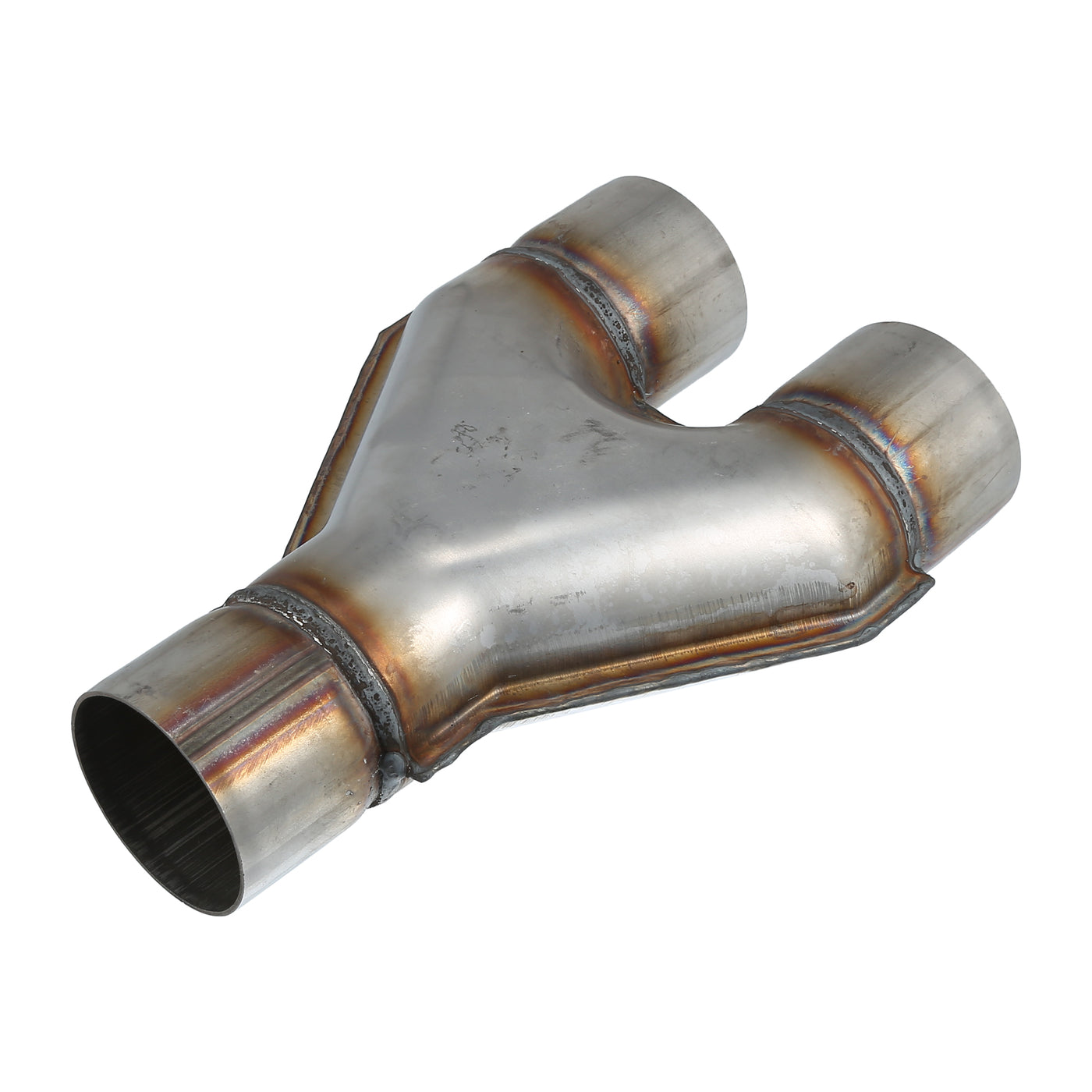 uxcell Uxcell Universal Y-shaped Exhaust Pipe 2.5 Inch Inner 2.5 Inch Outer 10 Inch Length Stainless Steel Silver Tone