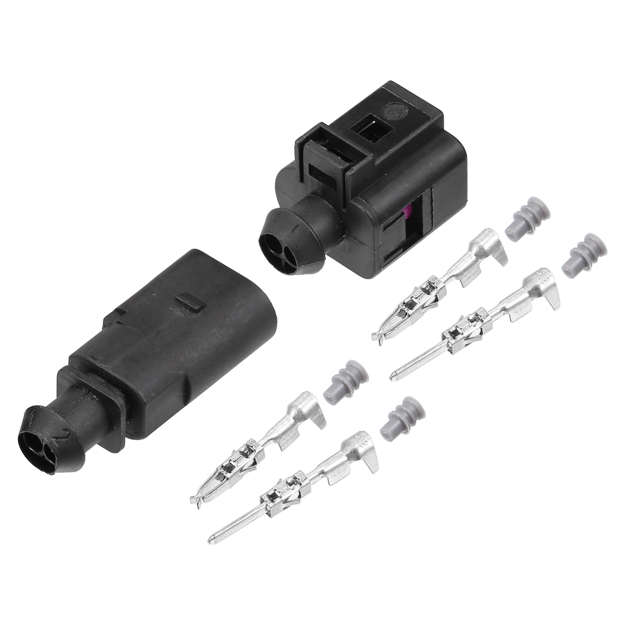 Uxcell 1 Set No.1J0973802/1J0973702 2 Pin Male Female Connector Sensor ...