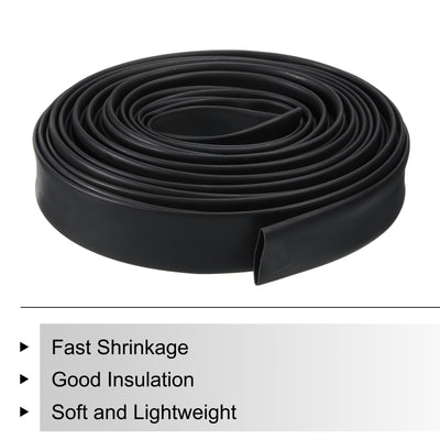 Harfington 20mm Dia 33ft Heat Shrink Tubing 4:1 Dual Wall Adhesive Lined Marine Waterproof Shrink Tube for Industrial Electrical Cable Wire Wrap