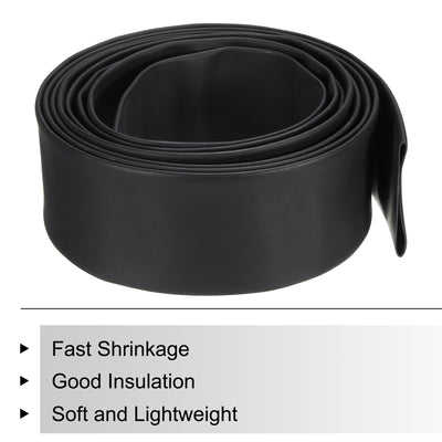 Harfington 40mm Dia 10ft Heat Shrink Tubing 4:1 Dual Wall Adhesive Lined Marine Waterproof Shrink Tube for Industrial Electrical Cable Wire Wrap