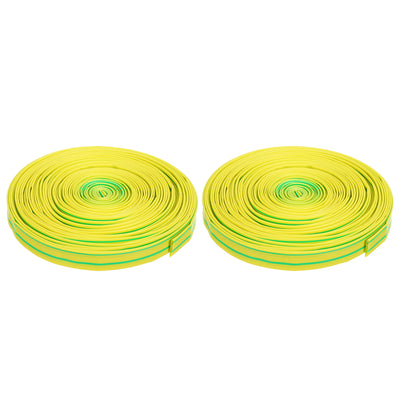Harfington 2pcs 1/4"(6mm) Dia 50ft Heat Shrink Tubing 2:1 Electric Insulation Wire Shrink Wrap Tubing for Industrial Electrical Cable Wire