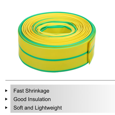 Harfington 35mm Dia 50ft Heat Shrink Tubing 2:1 Electric Insulation Wire Shrink Wrap Tubing for Industrial Electrical Cable Wire