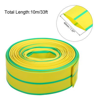 Harfington 40mm Dia 33ft Heat Shrink Tubing 2:1 Electric Insulation Wire Shrink Wrap Tubing for Industrial Electrical Cable Wire