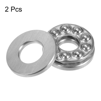 Harfington Uxcell S51200 Thrust Ball Bearing 10x26x11mm Stainless Steel with Washers 2pcs