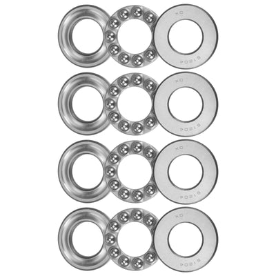 Harfington Uxcell 51204 Thrust Ball Bearing 20x40x14mm High Carbon Steel with Washers 4pcs