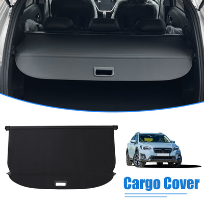 Harfington Uxcell Retractable Cargo Cover for Subaru XV 2018-2019 Waterproof Non Slip SUV Rear Trunk Shielding Shade Black