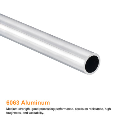 Harfington Uxcell 13mm OD 10mm Inner Dia 400mm Length 6063 Aluminum Tube for Industry DIY Project