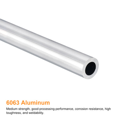 Harfington Uxcell 16mm OD 10mm Inner Dia 400mm Length 6063 Aluminum Tube for Industry DIY Project