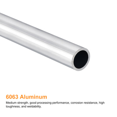 Harfington Uxcell 18mm OD 14mm Inner Dia 400mm Length 6063 Aluminum Tube for Industry DIY Project
