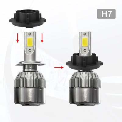 Harfington Uxcell 1 Set Car H7 LED Headlight Adapter Bases W/ Key Replacement for Volkswagen Polo 2020