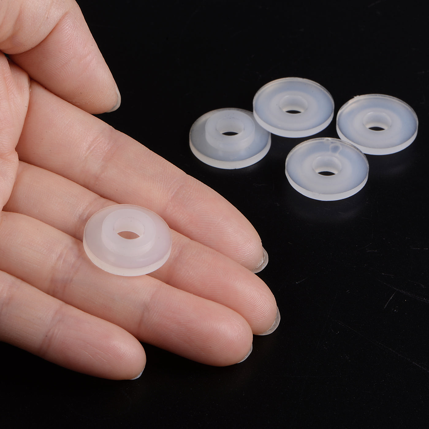 Produktbild von 8x M6 Gummischeiben – 6mm ID, 12mm OD, 4,5mm Dick, Als Dichtung & Abstandshalter