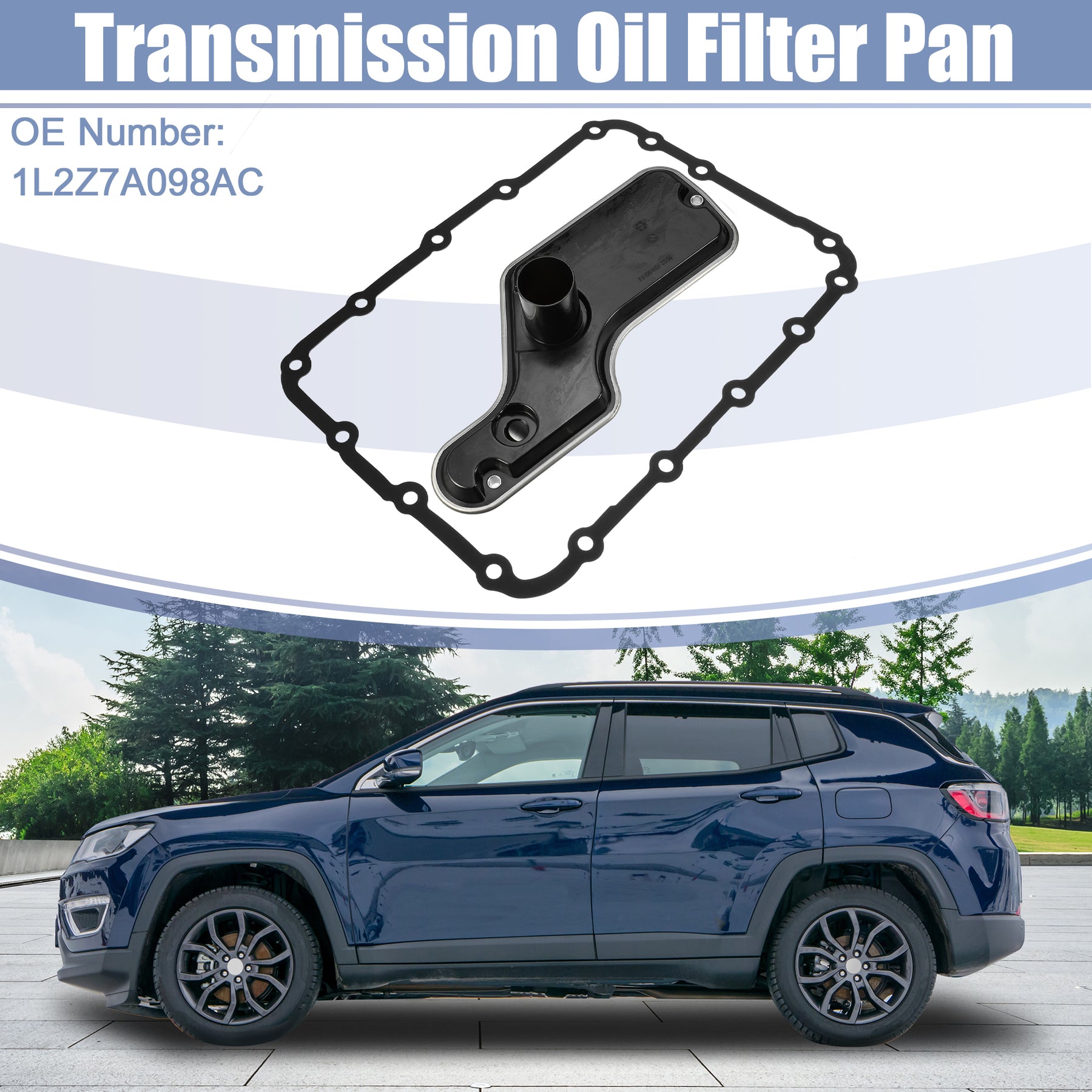 Uxcell 1 Set No.1L2Z7A098AC Transmission Oil Fluid Filter Pan Gasket