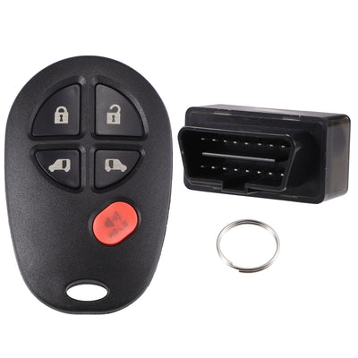 X AUTOHAUX Key Programmer with Keyless Entry Remote Key Fob Replacement for Toyota Sienna LE with 2 Power Side Door 2004-2020 GQ43VT20T 315Mhz with Chip 5 Button OBD2 Tool