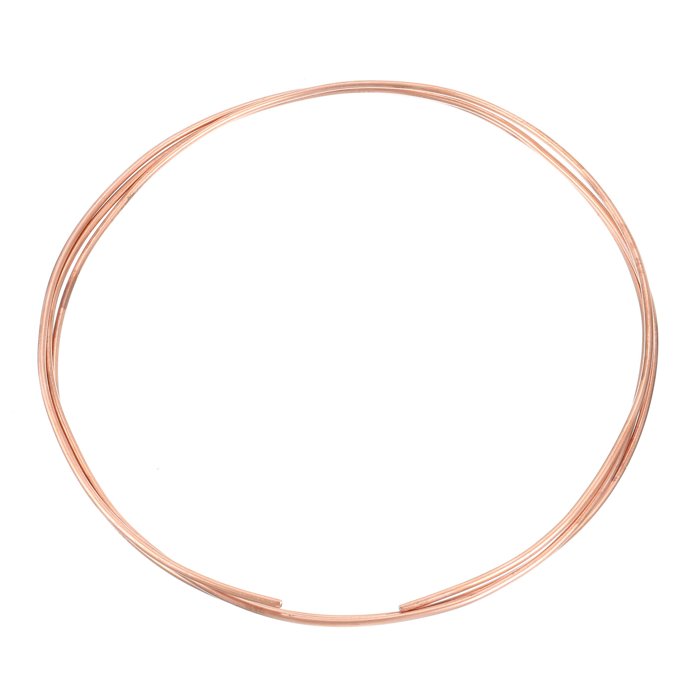 Harfington Copper Tube Refrigeration Tubing 1/8" OD x 3/64" ID x 6.6Ft Seamless Round Pipe Coil for Refrigerator, Freezer, Air Conditioner