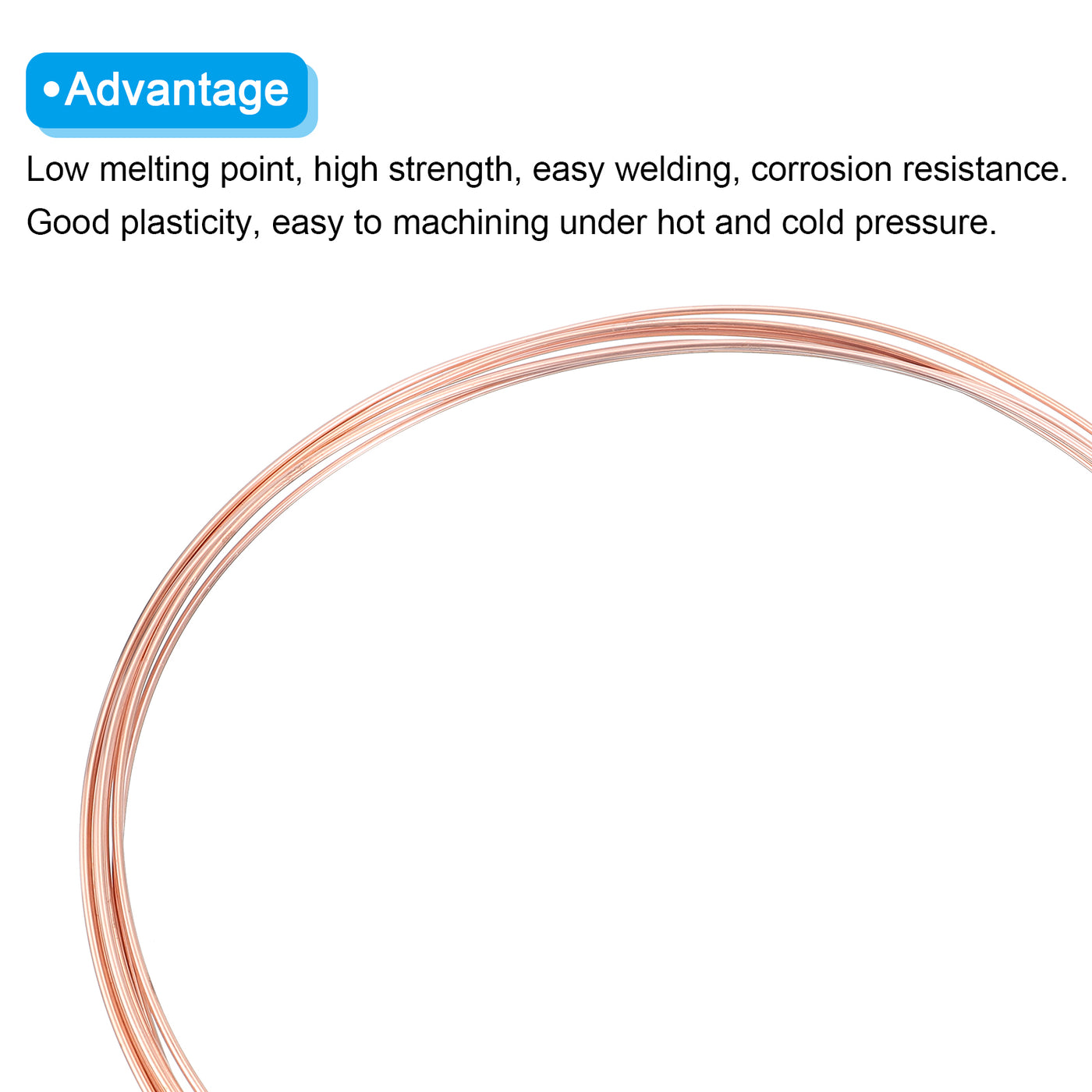 Harfington Copper Tube Refrigeration Tubing 1/8" OD x 3/64" ID x 19.7Ft Seamless Round Pipe Coil for Refrigerator, Freezer, Air Conditioner