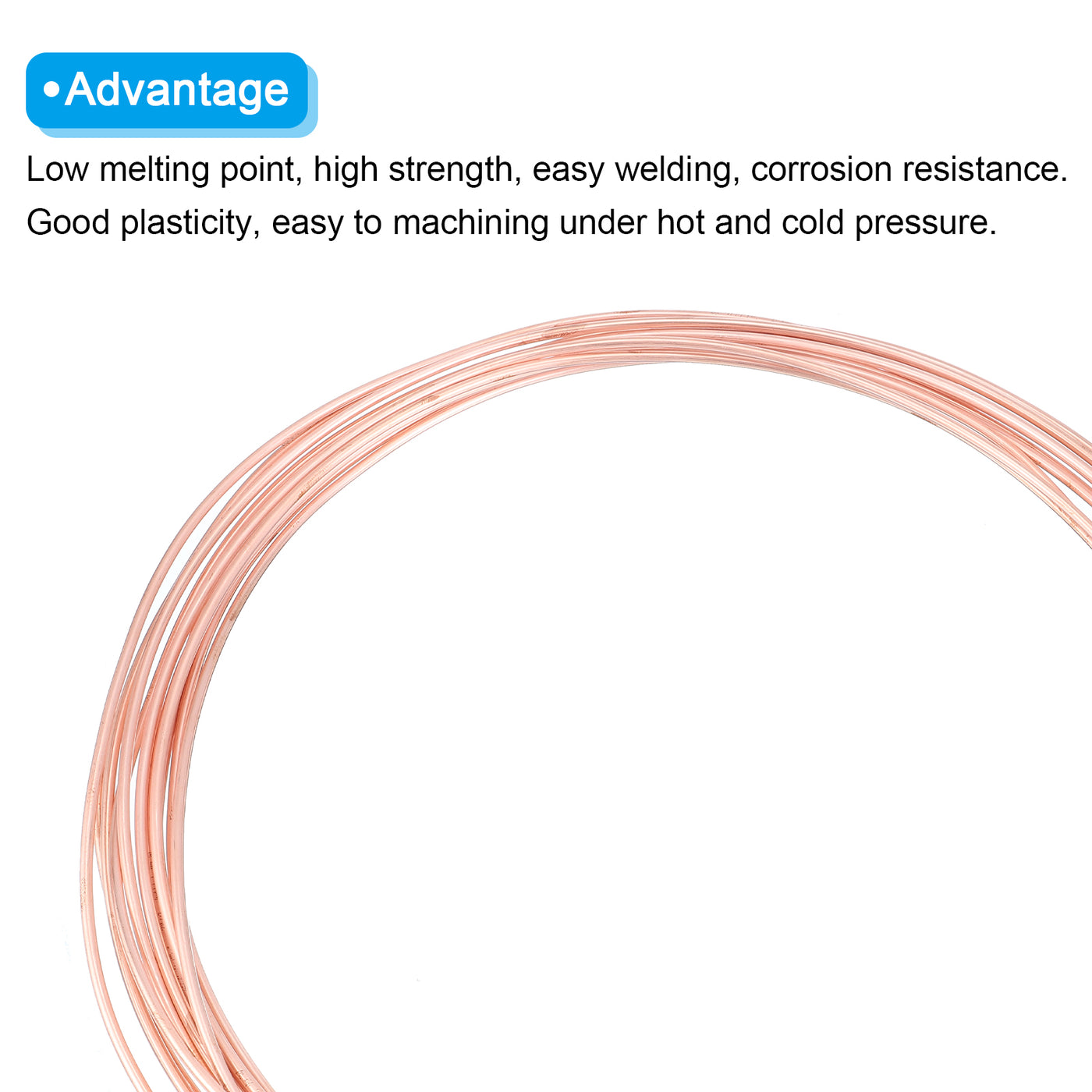 Harfington Copper Tube Refrigeration Tubing 5/32" OD x 1/8" ID x 29.5Ft Seamless Round Pipe Coil for Refrigerator, Freezer, Air Conditioner