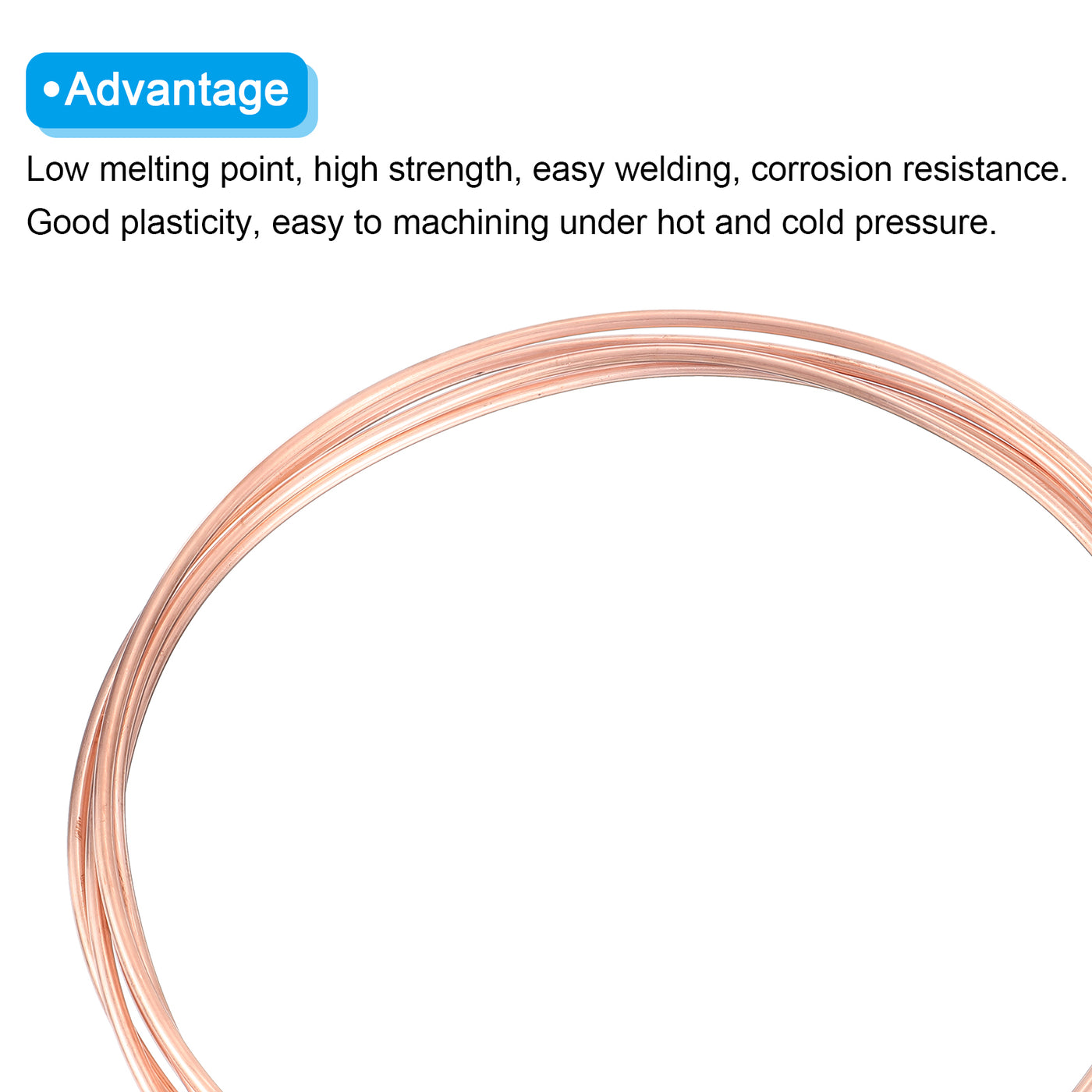 Harfington Copper Tube Refrigeration Tubing 0.2" OD x 0.16" ID x 29.5Ft Seamless Round Pipe Coil for Refrigerator, Freezer, Air Conditioner