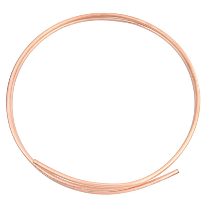 Harfington Copper Tube Refrigeration Tubing 0.31" OD x 0.27" ID x 6.6Ft Seamless Round Pipe Coil for Refrigerator, Freezer, Air Conditioner