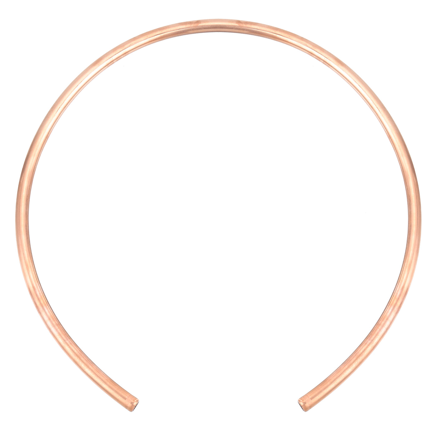 Harfington Copper Tube Refrigeration Tubing 0.55" OD x 0.43" ID x 3.3Ft Seamless Round Pipe Coil for Refrigerator, Freezer, Air Conditioner