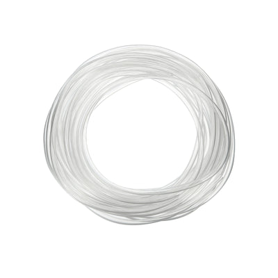 Harfington Uxcell Clear PVC Tube Wire Harness Tubing, 2mm ID 23ft Sleeve for Wire Sheathing Wire Protection