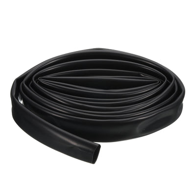 Harfington Uxcell Black PVC Tube Wire Harness Tubing, 20mm ID 10ft Sleeve for Wire Sheathing Wire Protection