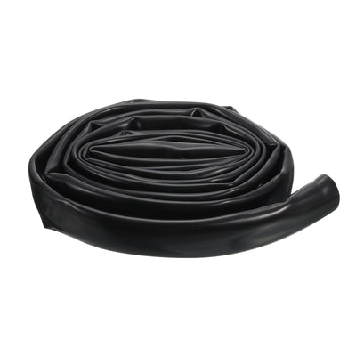 Harfington Uxcell Black PVC Tube Wire Harness Tubing, 1-inch(25mm) ID 10ft Sleeve for Wire Sheathing Wire Protection