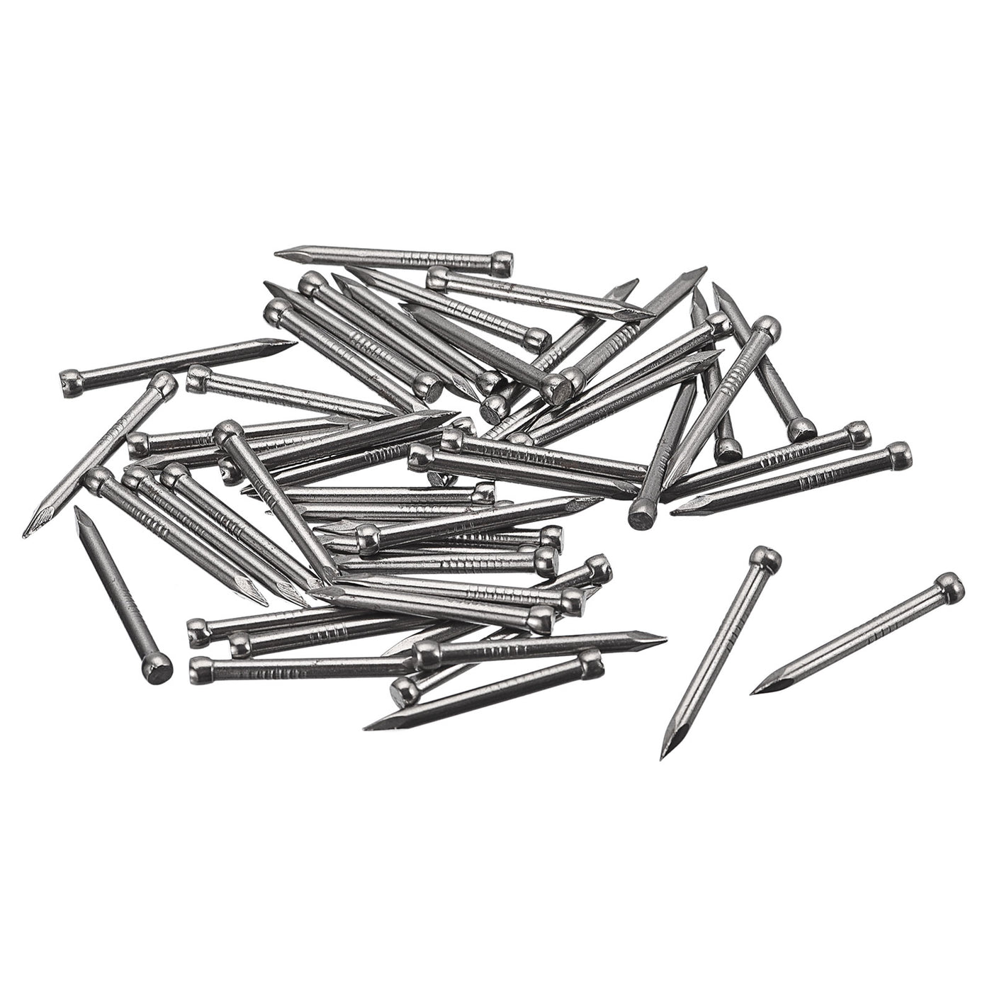 uxcell Uxcell Finishing Nails 80pcs 25mm Hand-Drive Hardware Carbon Steel Lost Head Nails