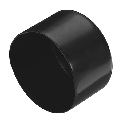 Harfington Uxcell 4pcs Rubber End Caps 75mm ID Vinyl Round Tube Bolt Cap Cover Screw Thread Protectors Black