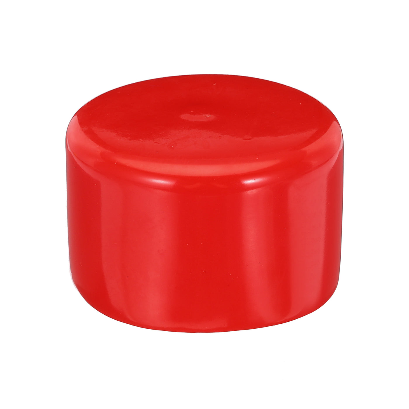 uxcell Uxcell Rubber End Caps 90mm ID Vinyl Round Tube Bolt Cap Cover Screw Thread Protectors Red