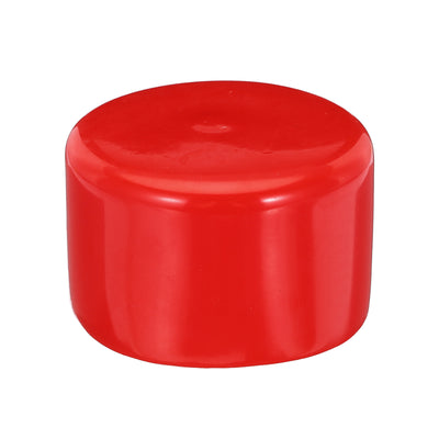 Harfington Uxcell Rubber End Caps 95mm ID Vinyl Round Tube Bolt Cap Cover Screw Thread Protectors Red