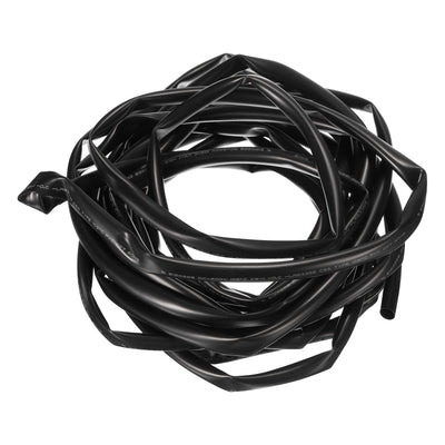 Harfington Uxcell Black PVC Tube Wire Harness Tubing, 9mm(3/8 Inch) ID 23ft Sleeve for Wire Sheathing Wire Protection