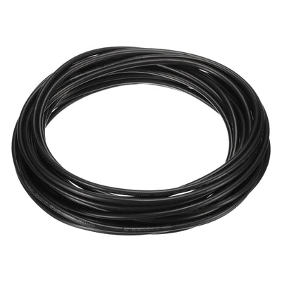 Harfington Uxcell Black PVC Tube Wire Harness Tubing, 2mm ID 10ft Sleeve for Wire Sheathing Wire Protection
