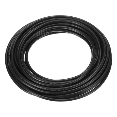 Harfington Uxcell Black PVC Tube Wire Harness Tubing, 3mm(1/8 Inch) ID 10ft Sleeve for Wire Sheathing Wire Protection