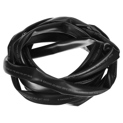 Harfington Uxcell Black PVC Tube Wire Harness Tubing, 14mm ID 10ft Sleeve for Wire Sheathing Wire Protection
