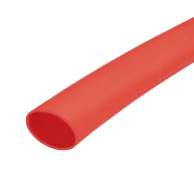 Harfington Silicone Heat Shrink Tubing 1.7:1 Ratio 0.6"(15mm) ID x 0.67"(17mm) OD 3.3ft Silicone Rubber Hose Insulation for Automotive Wiring Marine, Red
