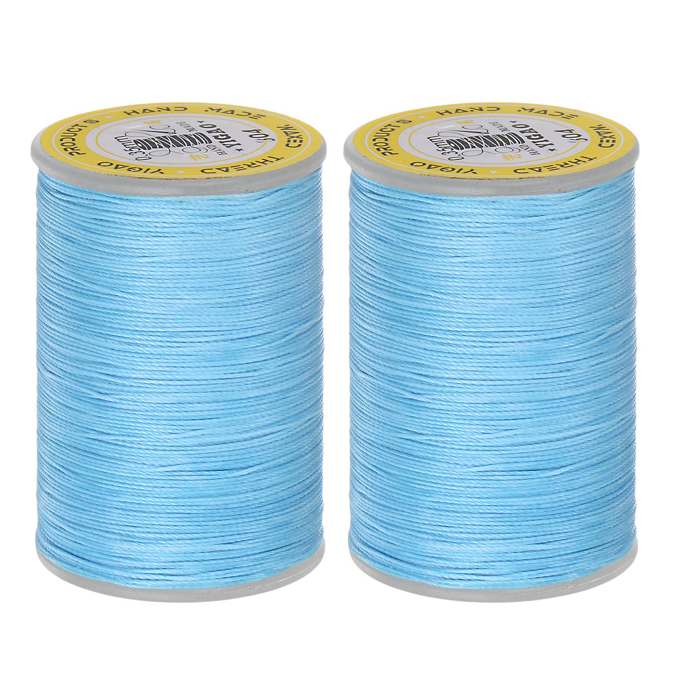 Harfington 2pcs Upholstery Sewing Thread 328 Yards 300m Polyester String Light Blue