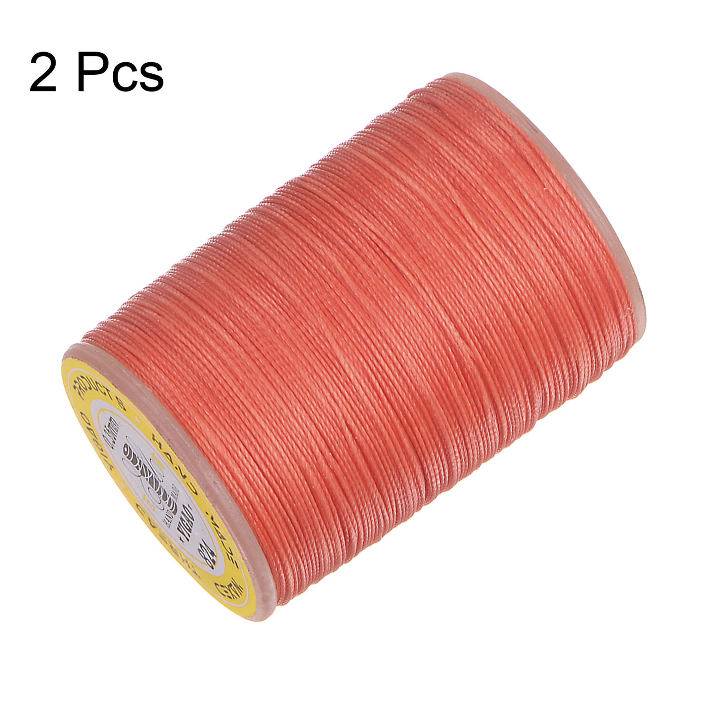 Harfington 2pcs Upholstery Sewing Thread 328 Yards 300m Polyester String Pink