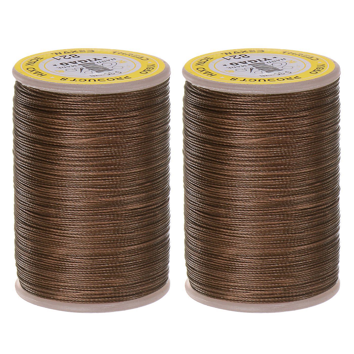 Harfington 2pcs Upholstery Sewing Thread 328 Yards 300m Polyester String Coffee