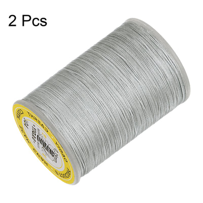 Harfington 2pcs Upholstery Sewing Thread 328 Yards 300m Polyester String Grey