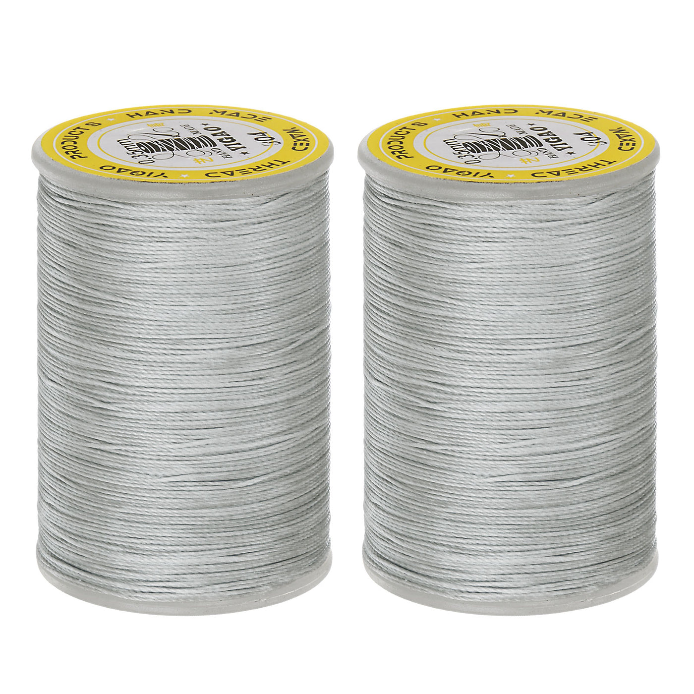 Harfington 2pcs Upholstery Sewing Thread 328 Yards 300m Polyester String Grey