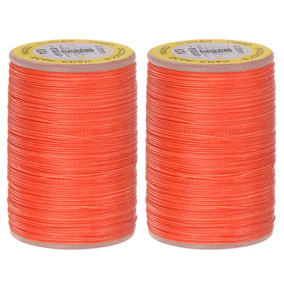 Harfington 2pcs Upholstery Sewing Thread 328 Yards 300m Polyester String Orange
