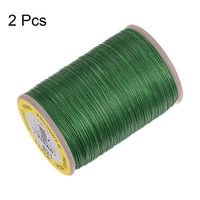 Harfington 2pcs Upholstery Sewing Thread 328 Yards 300m Polyester String Green