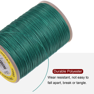 Harfington 2pcs Upholstery Sewing Thread 328 Yards 300m Polyester String Light Green