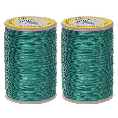 Harfington 2pcs Upholstery Sewing Thread 328 Yards 300m Polyester String Light Green